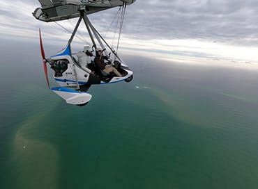 Vol en ULM au dessus du Bassin et ses environs